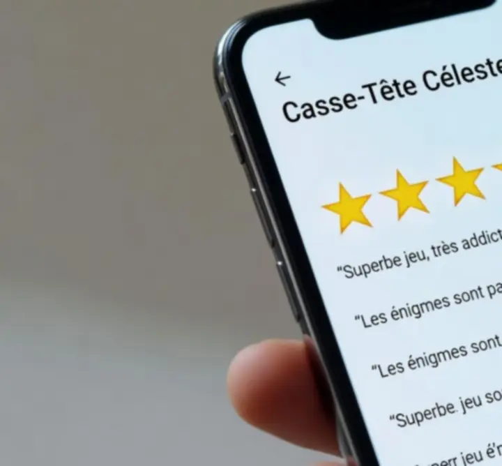 Captures d'écran de notes et avis issus du Google Play Store