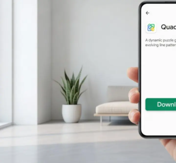 Bouton de téléchargement Quadline sur Google Play