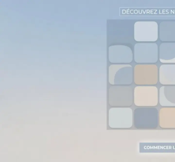 Capture d'écran illustrant de nouveaux niveaux de puzzle ajoutés dans SOIR CIRCLE